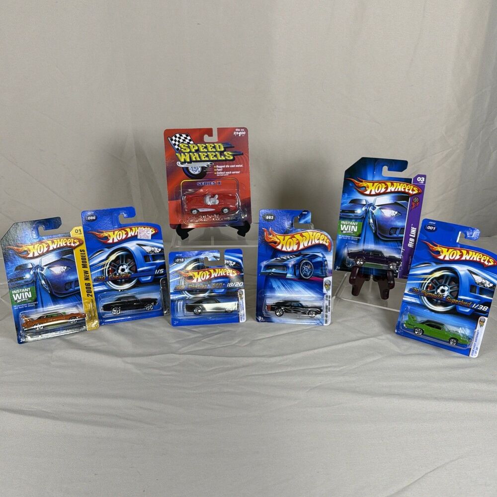Hot Wheels Diecast Lot of 7 Sealed Superbird GTO Nova Chevelle Vintage Y2K